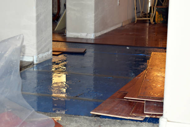 Professional Water Extraction technician working in Traver, CA